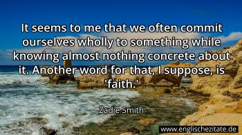 Englisches Zitat von Zadie Smith als Bild