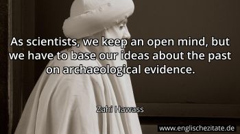 Englisches Zitat von Zahi Hawass als Bild