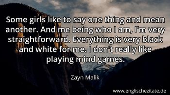 Englisches Zitat von Zayn Malik als Bild