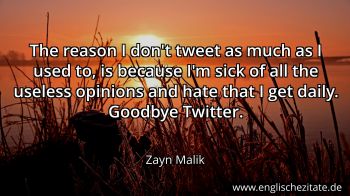 Englisches Zitat von Zayn Malik als Bild