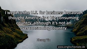 Englisches Zitat von Zhang Yin als Bild