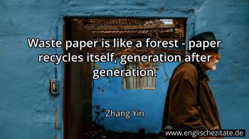 Englisches Zitat von Zhang Yin als Bild