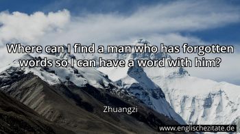 Englisches Zitat von Zhuangzi als Bild