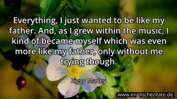 Englisches Zitat von Ziggy Marley als Bild