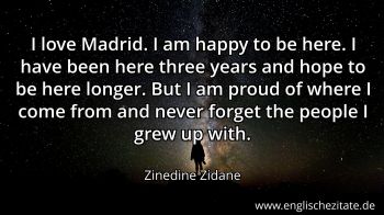 Englisches Zitat von Zinedine Zidane als Bild