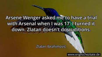 Englisches Zitat von Zlatan Ibrahimovic als Bild
