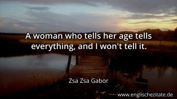 Englisches Zitat von Zsa Zsa Gabor als Bild